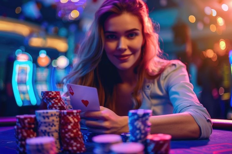 Ponsel dengan antarmuka modern luckysvip menampilkan daftar permainan dan akses mudah